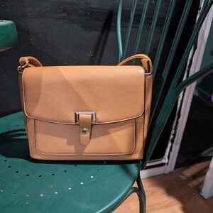 Tan Leather Crossbody Bag